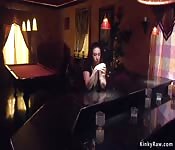 Alt debt collector anal fucks brunette