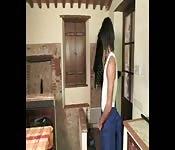 Italian housewife fucks her gardener