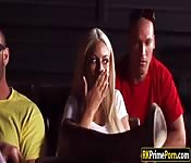 Bridgette B fucked in the movie house