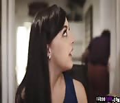 A nice big facial for mother and daugter