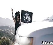 Small Hands pounded Romis oiled pussy