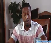 Ebony Misty & Adriana in a foursome fuck