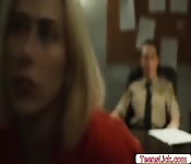 Horny Masseuse Scarlett licks Zoeys pussy