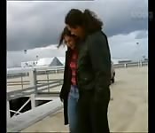 Turkish babe in public