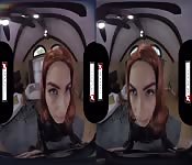 VR Cosplay X Black Widow Rides Your Cock