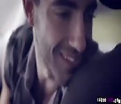 Young woman takes care of two hard dicks