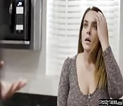 Busty thief caught and analized by owner