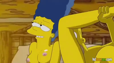 The Simpsons fucking in the cabin