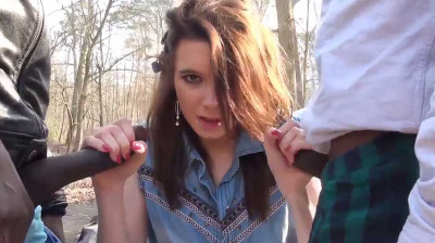 Two black cocks for a young French girl