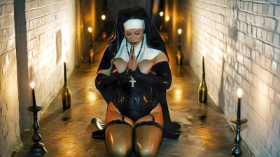 Cock-loving nun