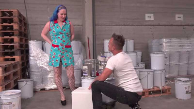 Cleaning girl fucking with a worker